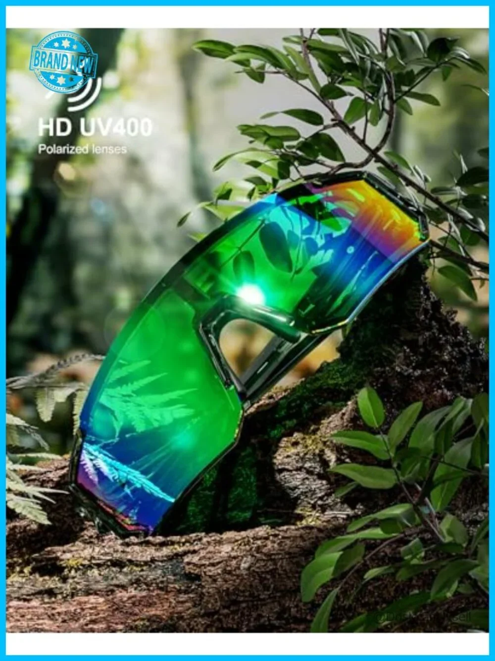 Polarized Sports Sunglasses UV400 Wrap Around for Cycling Running Men Women